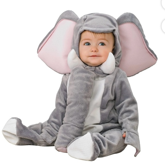 Baby Elephant Infant Halloween Costume 0-6M By Rubies - Picture 1 of 6